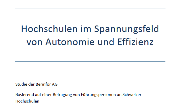 2009: Hochschulen im Spannungsfeld von Autonomie und Effizienz