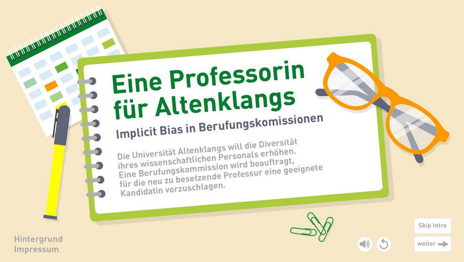 Projektreferenz: Digitales Lernmodul für «implicit bias» im Berufungsmanagement